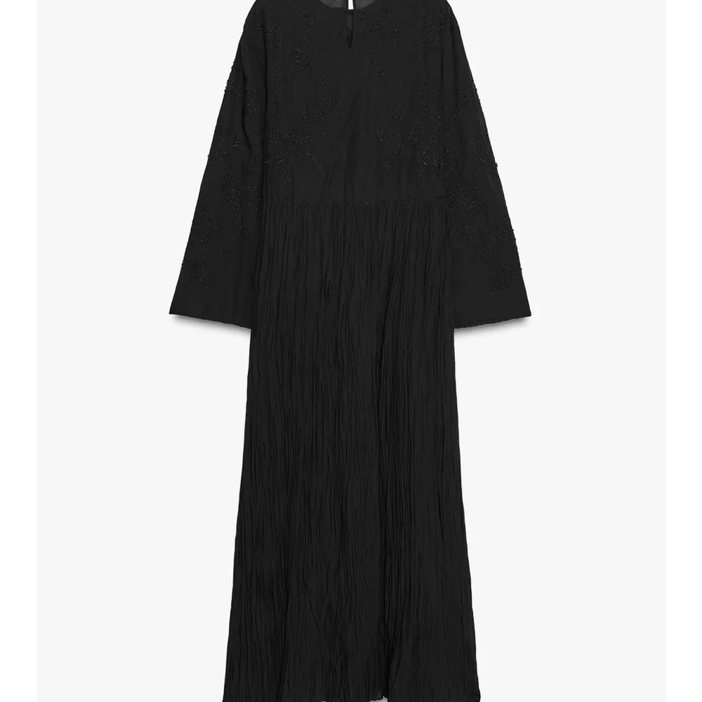 NWT Zara black embroidered maxi dress - Picture 5 of 6